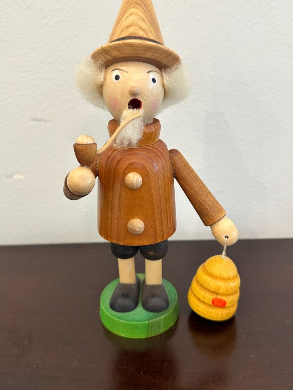 Vintage Erzgebirge German Wooden Incense Smoker Beekeeper New